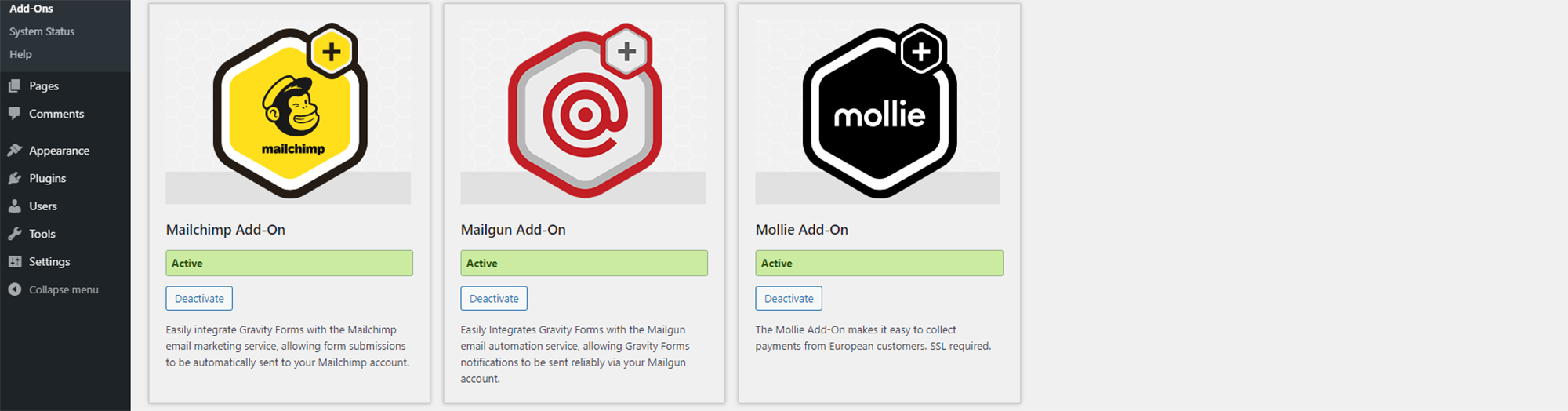 Activating Mailchimp