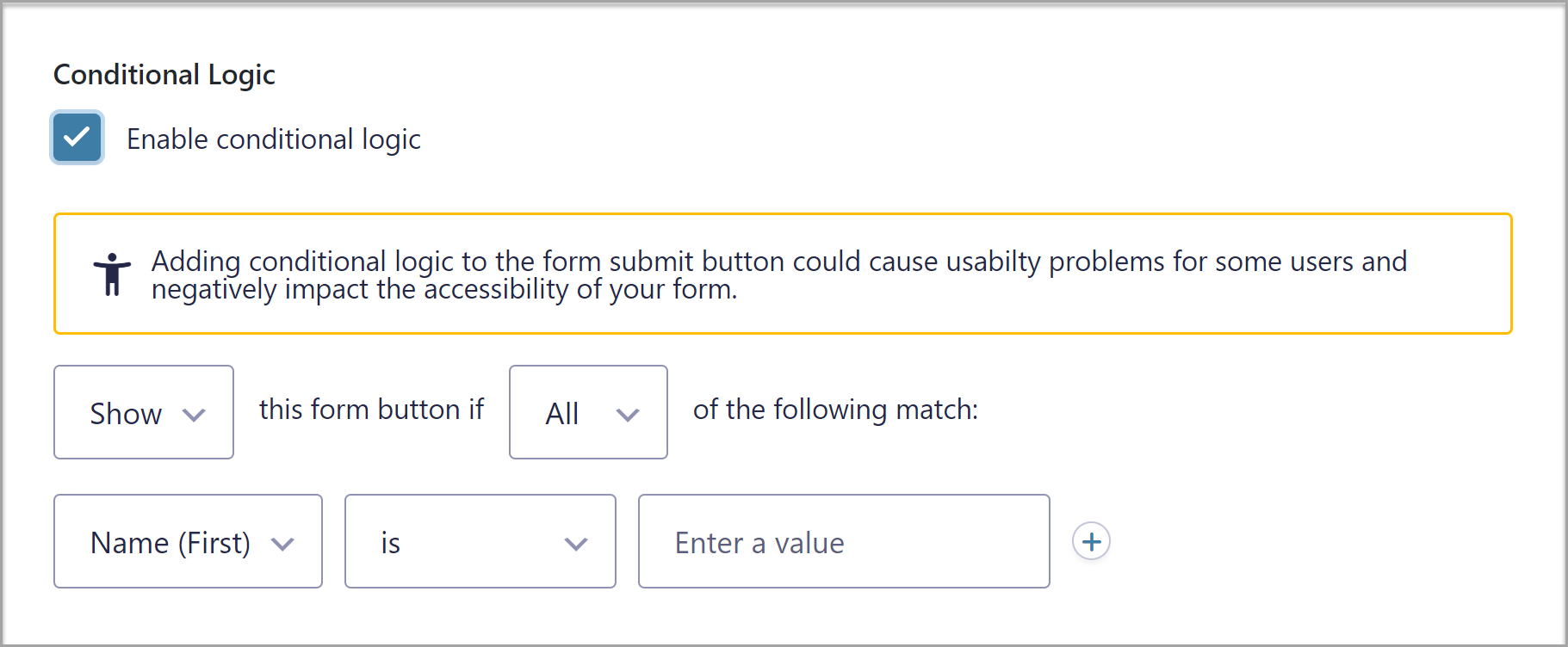 Conditional Logic