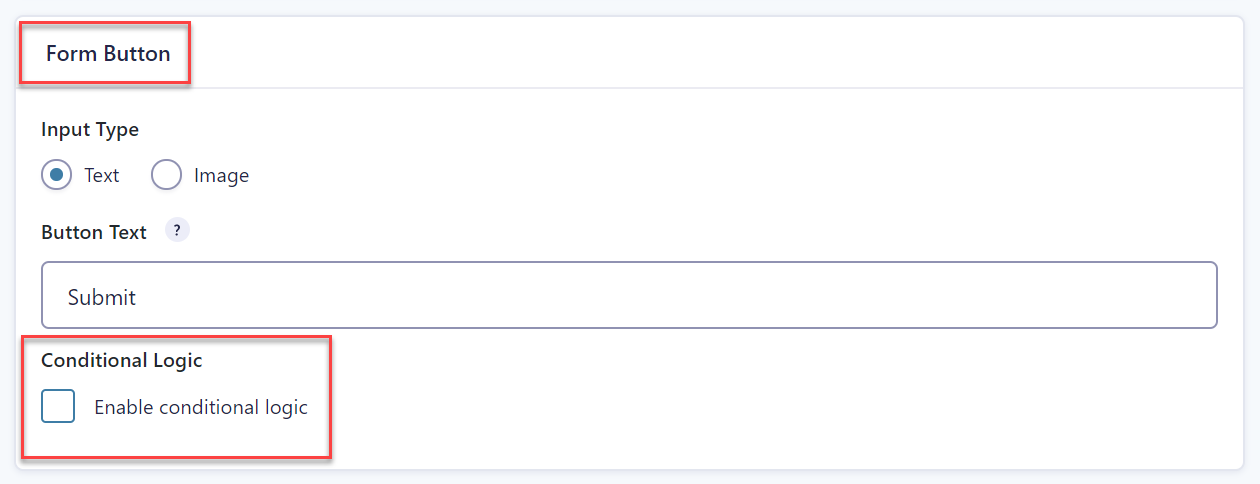 Conditional Logic