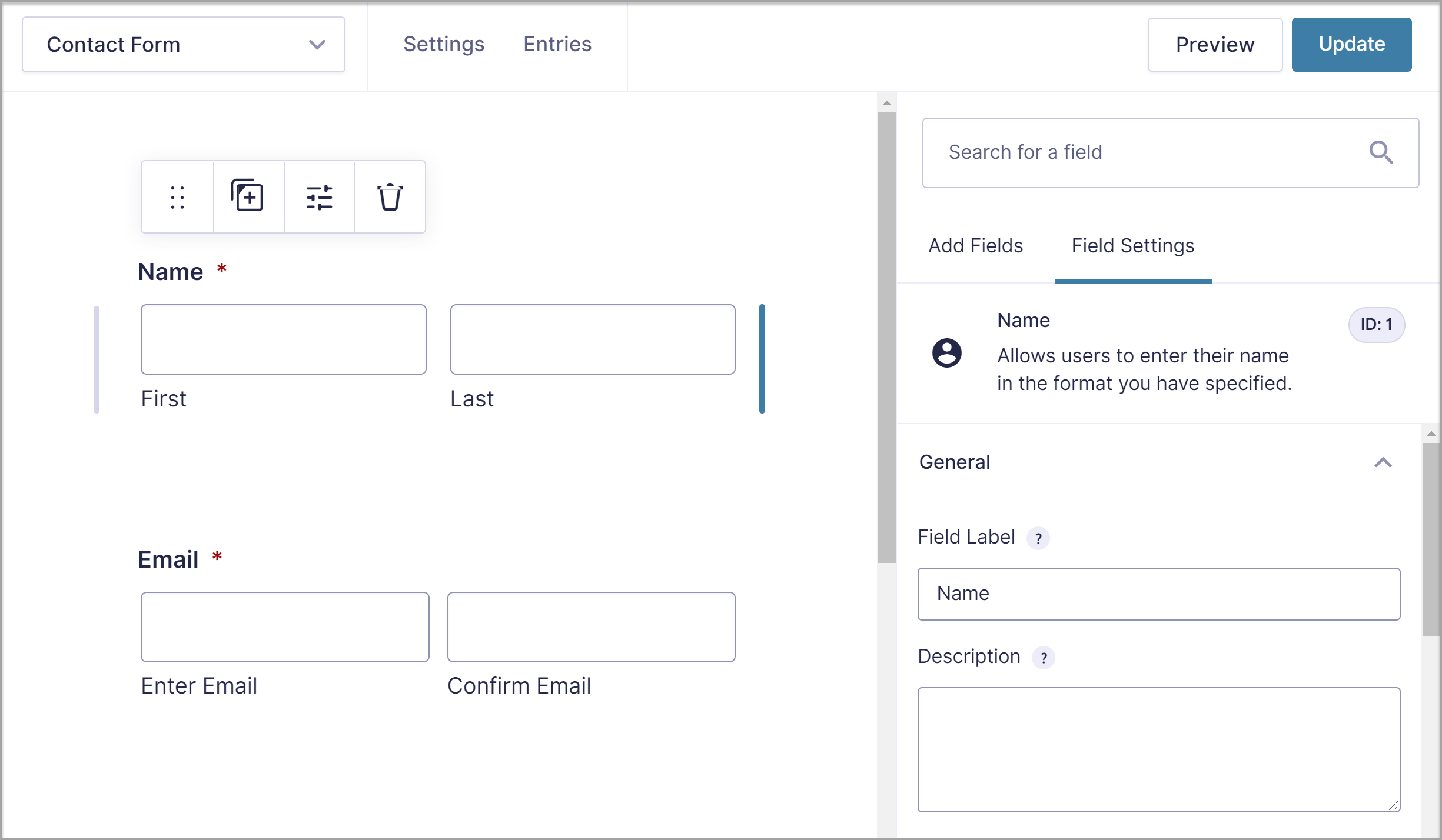 Customize Form