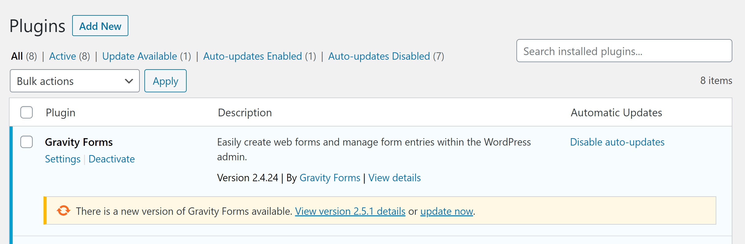 WordPress Admin