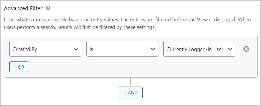 advanced filter