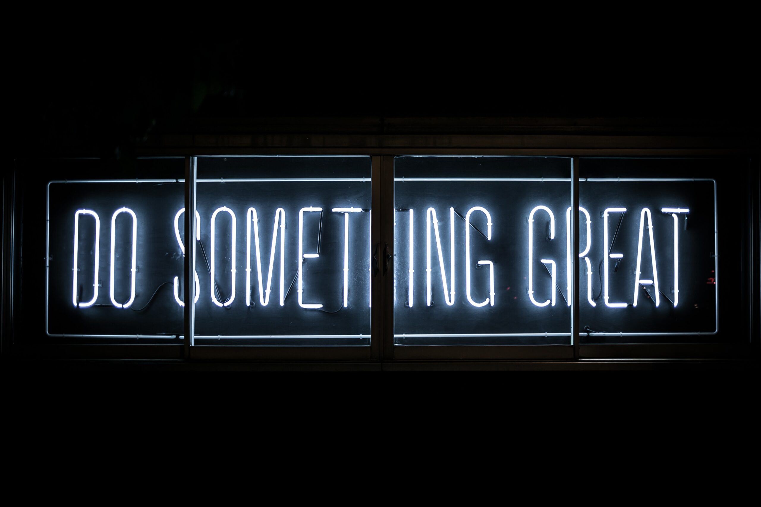 Do Something Great Neon Sign