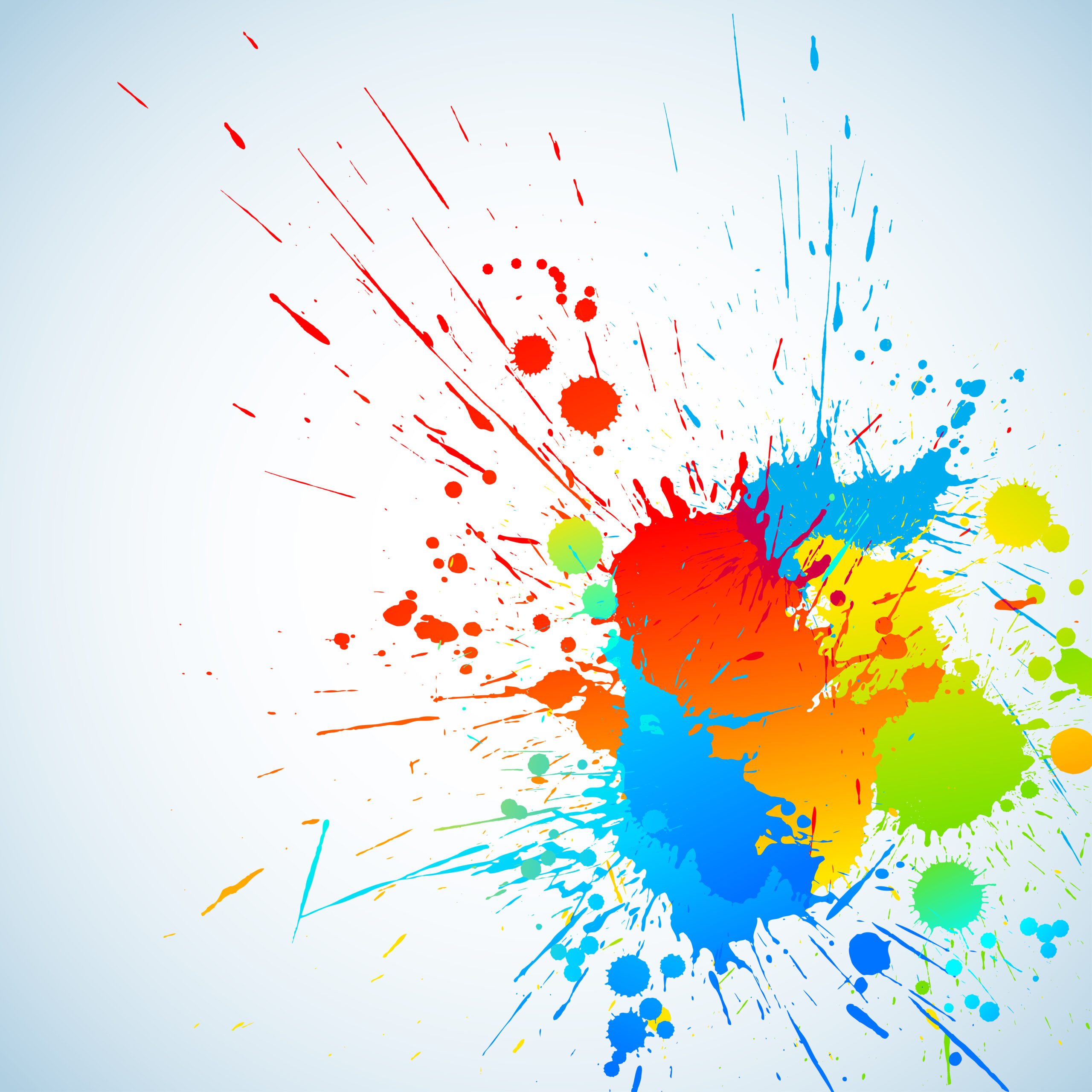 Paint splashes