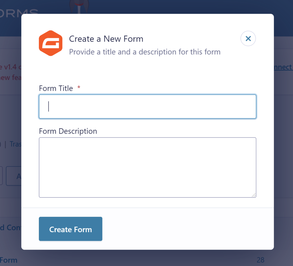 Create a New Form