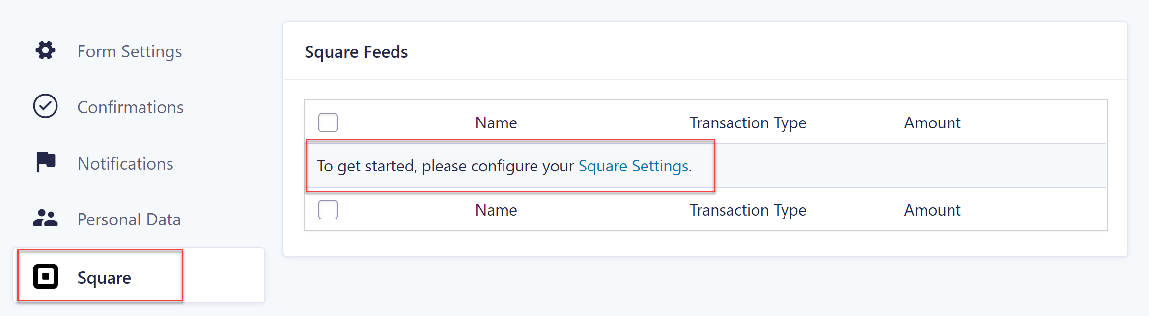 Square Feed