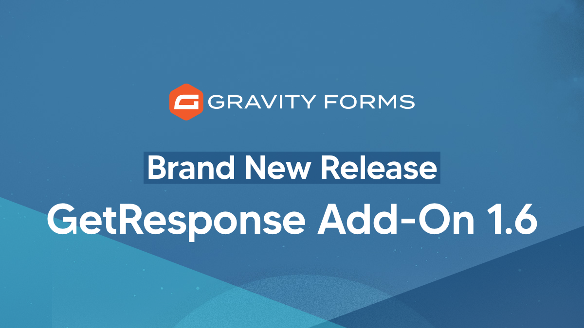 GetResponse Add-On 1.6