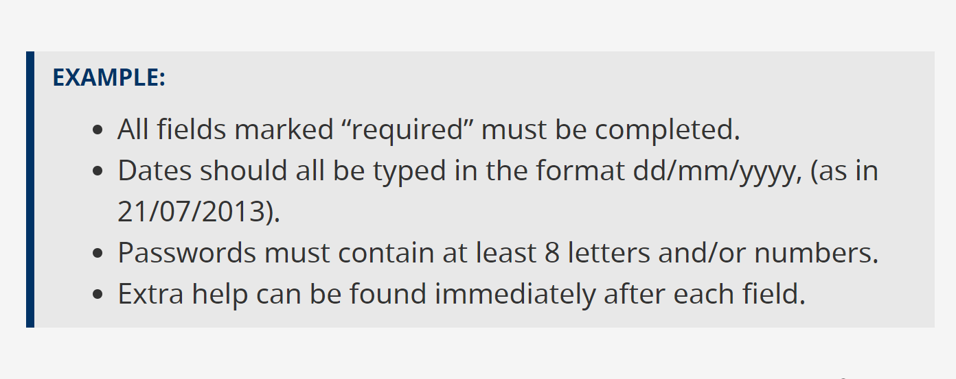 Instructions